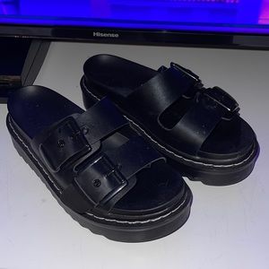 Madden girl black buckle sandals